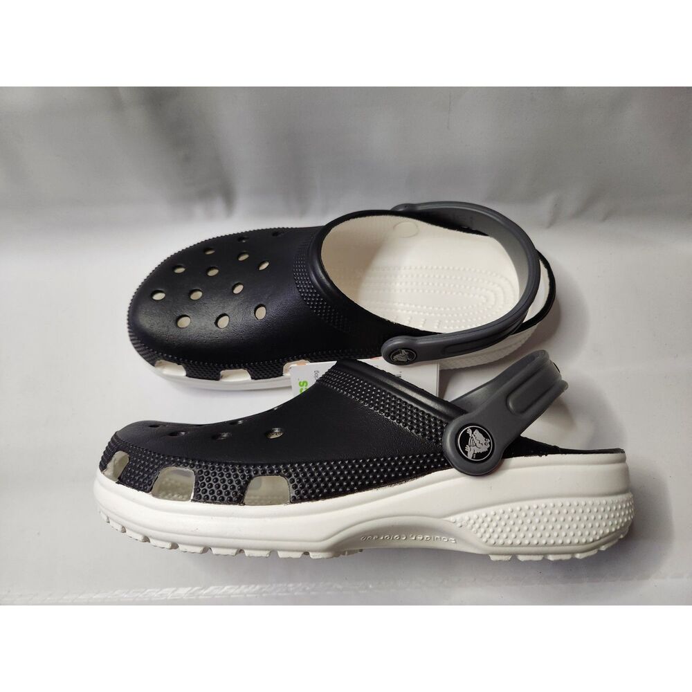 Crocs Classic Retro Sport Clog Black White M7/W9